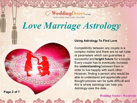 Love marriage astrology