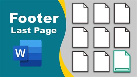 how to remove footer from last page in Microsoft Word - YouTube