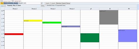 Microsoft Access Calendar Database