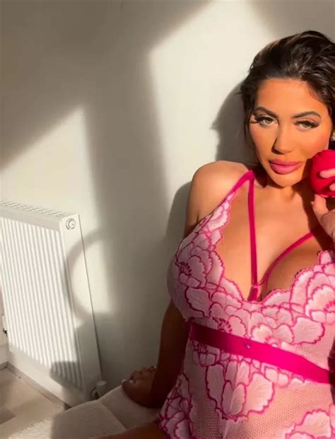 Chloe Ferry Slips Into Racy Pink See Through Lingerie In Eye Popping