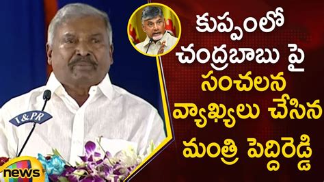 Peddireddy Ramachandra Reddy Sensational Comments On Chandrababu Naidu