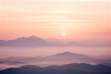 Sunrise At The Chinese Mountain Range Background, Trees, Morning, Wolchulsan Mountain Background ...