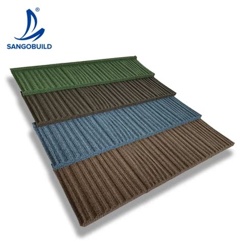 China Roofing Manufacturer Lightweight Roofing Materials Classic Stone Coated Metal Roof Tiles