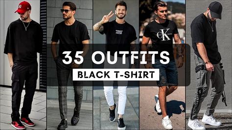 35 Ways To Style Black T Shirt For Summer 2022 Black T Shirt Outfits Mens Fashion 2022