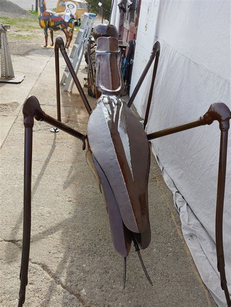 Custom Made Outdoor Metal Praying Mantis Sculpture Made To Etsy