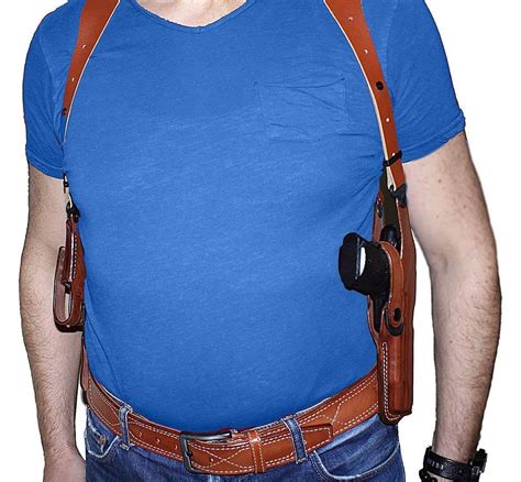 Leather Vertical Shoulder Holster for Springfield Operator 1911-A1 5 ...