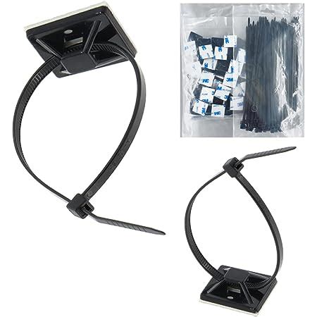 Amazon Pack Zip Tie Adhesive Mounts Self Adhesive Cable