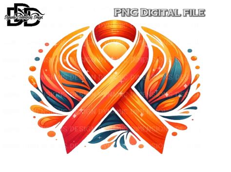 Orange Awareness Ribbon Cancer Survivo Graphic By Dynamic Dimensions · Creative Fabrica