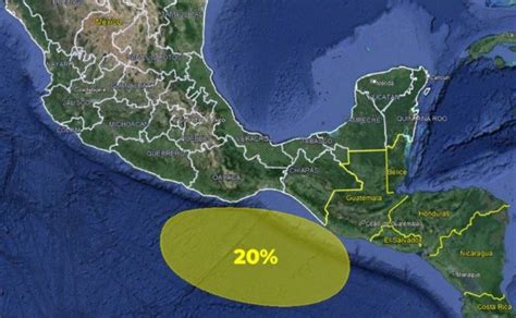 Zona de baja presión Guerrero y Oaxaca están en riesgo de la