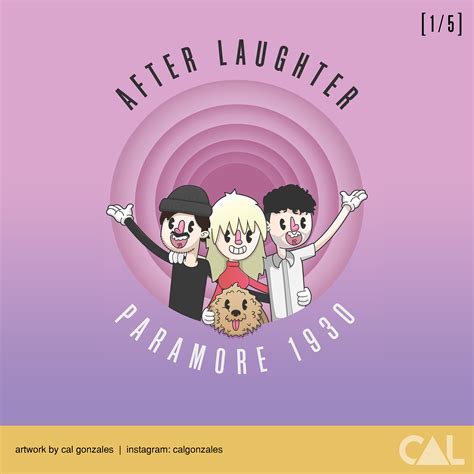 paramores  laughter album   cartoon  behance