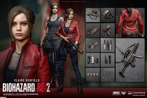 『バイオハザード Re2』新コスチュームのクレアがコレクティブルアクションフィギュアに登場。武器やアクセサリーなどで作中のポーズが再現できる