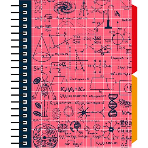 Libreta Senfort Maths Book Mix 120 Hojas 2 Separadores Rojo