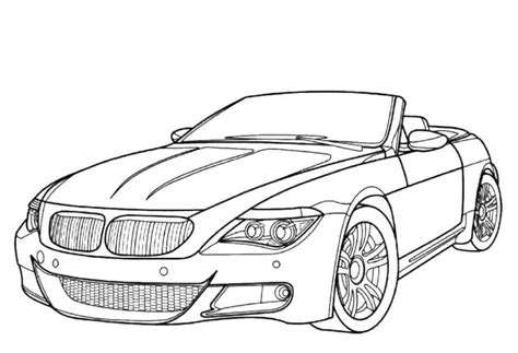 Coloriage Bmw Pour Enfants Simple Et Amusant Coloriagevip