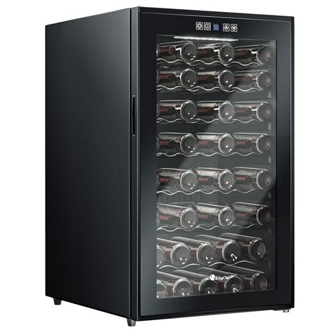 Kingchii® 80 Bottles Wine Cooler Refrigerator Dual Zone Wine Fridge With Intelligent Digital