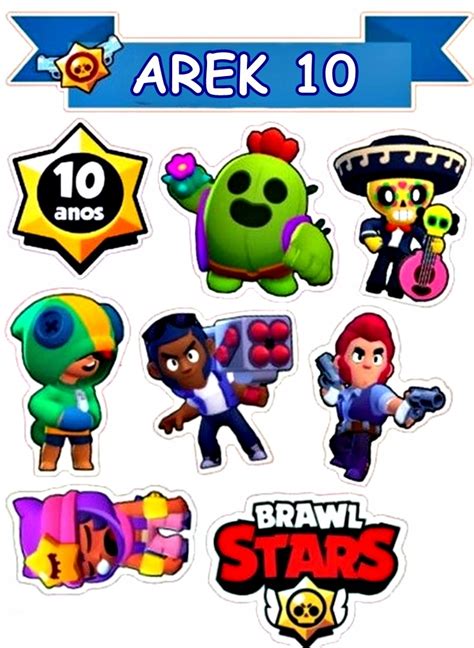 Op Atek Cukrowy Na Tort Brawl Stars Allegro Pl