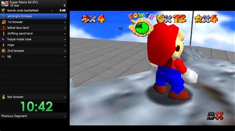 Super Mario 64 Speedrun 42 57 Youtube