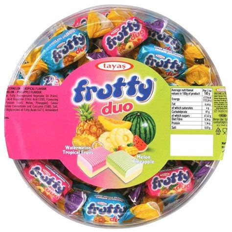 Assorted Soft Tropical Fruit Chewy Candy 1000gr - Tayas - DIZIN Online Store