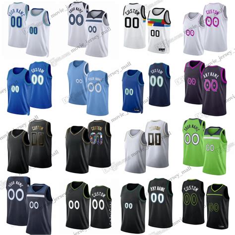 Custom Printed 2023 24 New Basketball Jerseys Rudy Gobert Mike Conley ...