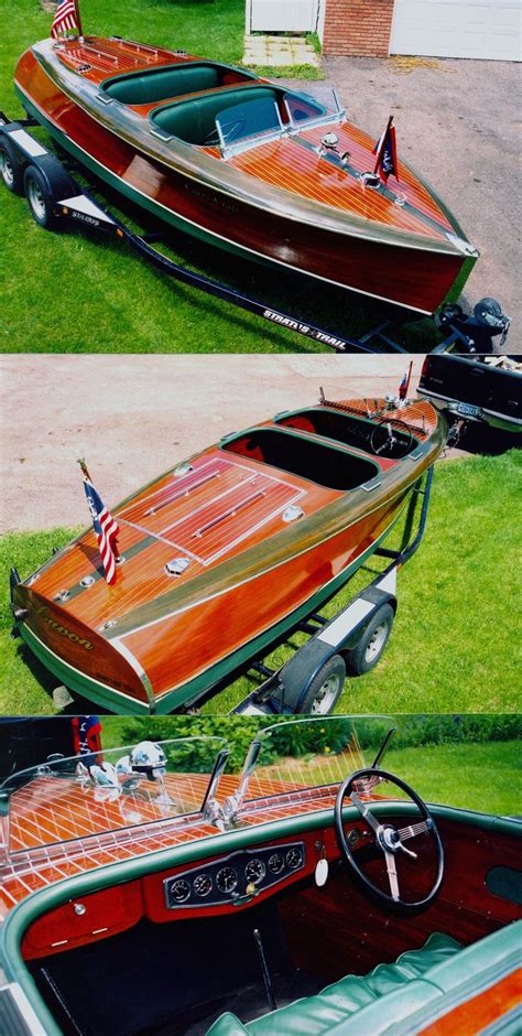 Ft Chris Craft Barrel Back Runabout Mahogany Boat Runabout