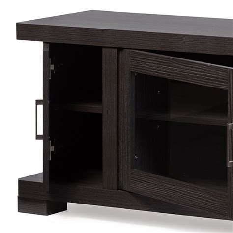 Baxton Studio Viveka Tv Stand In Espresso Homesquare