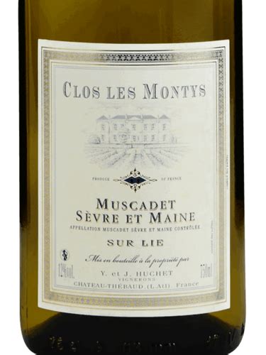 Jérémie Huchet Clos les Montys Muscadet Sevre et Maine Sur Lie Vivino US