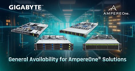 Gigabyte Announces General Availability For Its New Servers Using