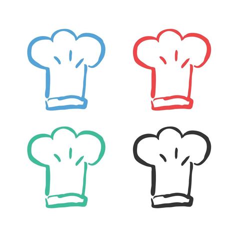 Chef Hat Cartoon icon, Kitchen Chef hat icon, chef hat logo vector ...