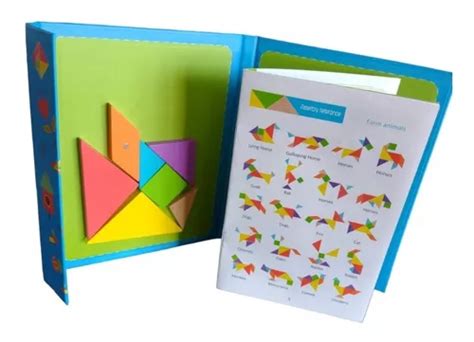 Tangram Magnético Juego Didactico Destreza Madera Montessori Cuotas