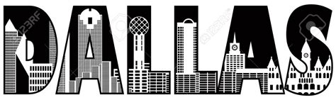 Dallas Skyline Vector at Vectorified.com | Collection of Dallas Skyline ...