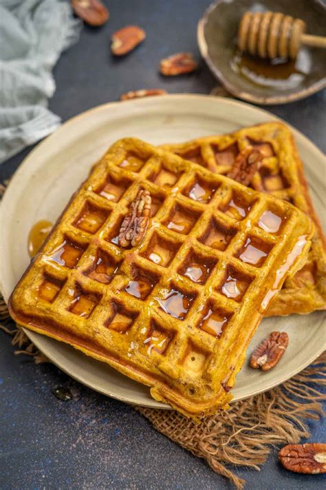 Pumpkin Pecan Waffles Recipe Video