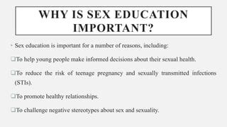 Need Of Sex Education Pptx