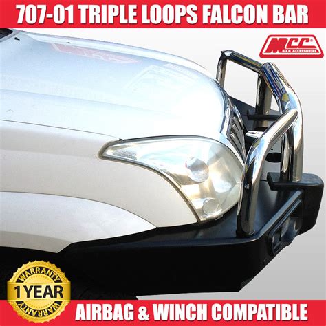 Shop Mcc Stainless Steel Triple Loops Falcon Bull Bar Led