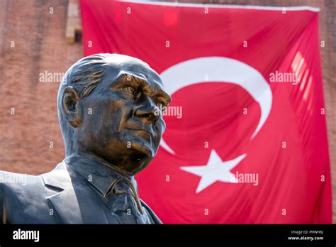 Turkish Flag With Ataturk Hi Res Stock Photography And Images Alamy