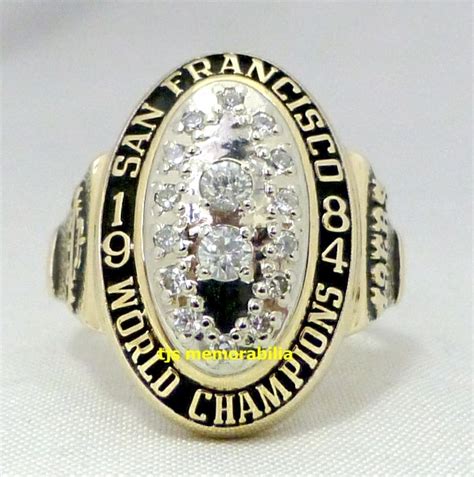 1984 SAN FRANCISCO 49ERS SUPER BOWL XIX CHAMPIONSHIP RING - LADIES ...