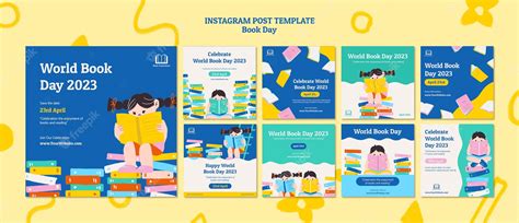 Premium Psd World Book Day Celebration Instagram Posts