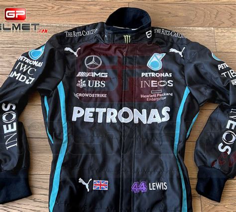 Lewis Hamilton Replica Racing Suit Mercedes Amg F Black Lives