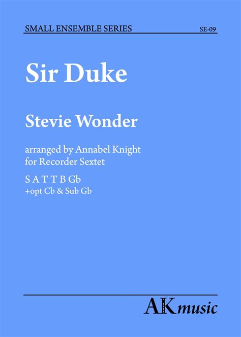 Sir Duke – Stevie Wonder (PDF Download) – AK Music