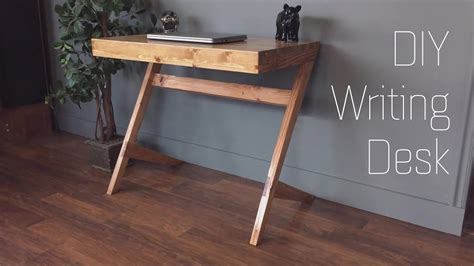 Diy Building A Modern Writing Desk Youtube