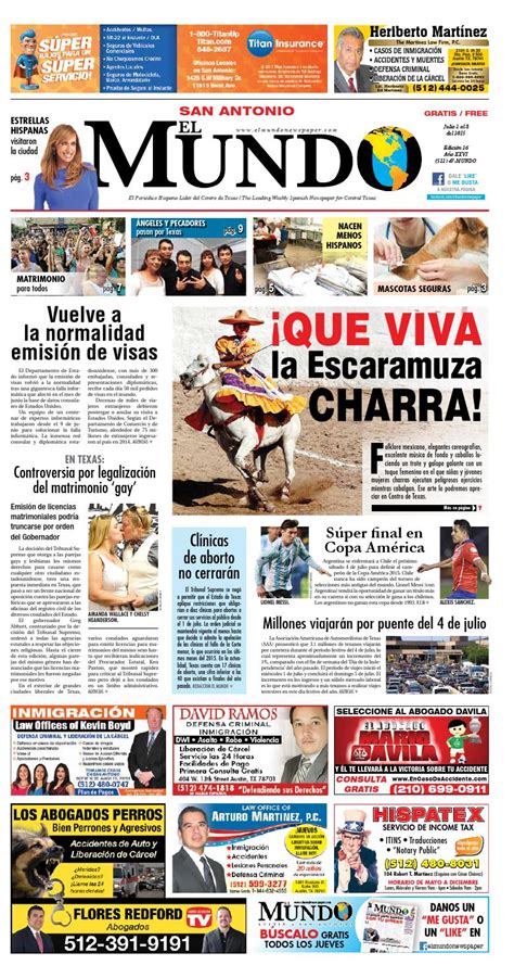 El Mundo Newspaper San Antonio 26 by El Mundo Newspaper - Issuu