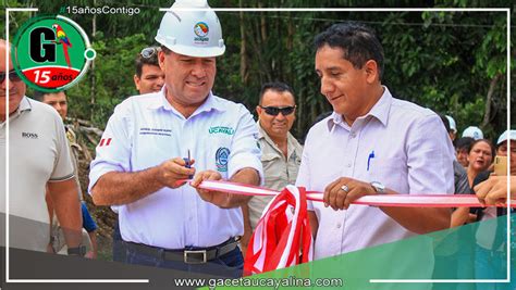 Gobernador Regional Inaugur Dos Importantes Obras Viales En El