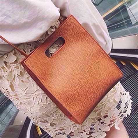 Korean Ulzzang Paper Bag Shoulder Sling Bag Women S Fashion Bags