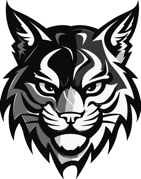 Bobcat Vector A Wild Predator Animal Bobcat Vector Design A Fierce and ...