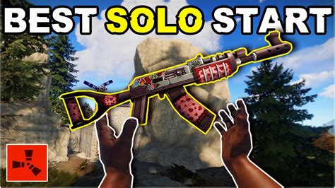 The PERFECT RUST SOLO START Fresh Wipe Rust Solo Survival YouTube