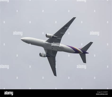 Chiangmai Thailand July 15 2019 Boeing 777 200ER HS TJU TG103 Of