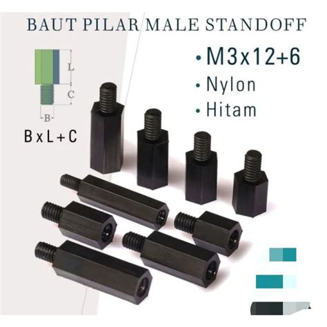 Jual Baut Pilar Nylon M X Standoff Spacer Male Female Plastik