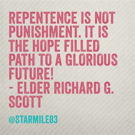 A Pink And Blue Poster With The Words Repentnce Is Not Punishment It Is