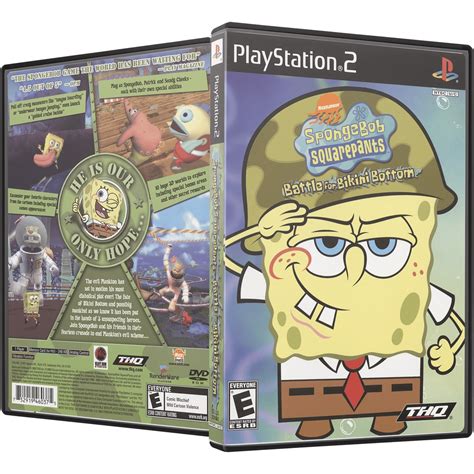 SpongeBob SquarePants Battle For Bikini Bottom USA Para Ps2 Shopee Brasil