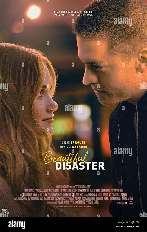 Beautiful Disaster Us Poster From Left Virginia Gardner Dylan