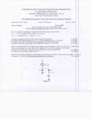 Elec Midterm Solution Summer Electrical And Computer