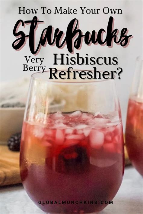 Super Simple Diy Starbucks Very Berry Hibiscus Refresher Tea Drink